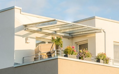 Estructura para toldos de terraza